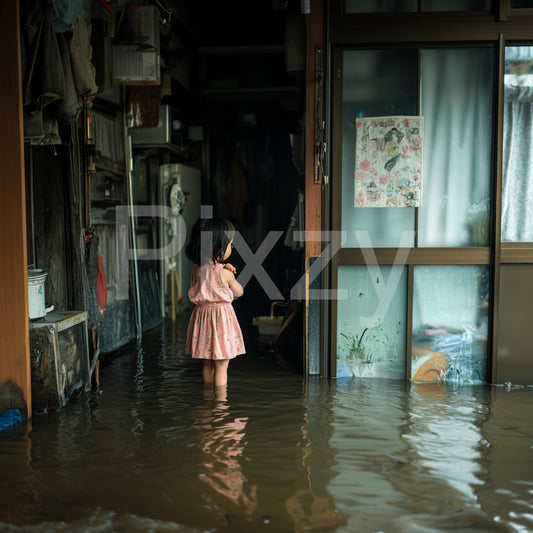 浸水　洪水　自然災害　保険　古い家　　 04