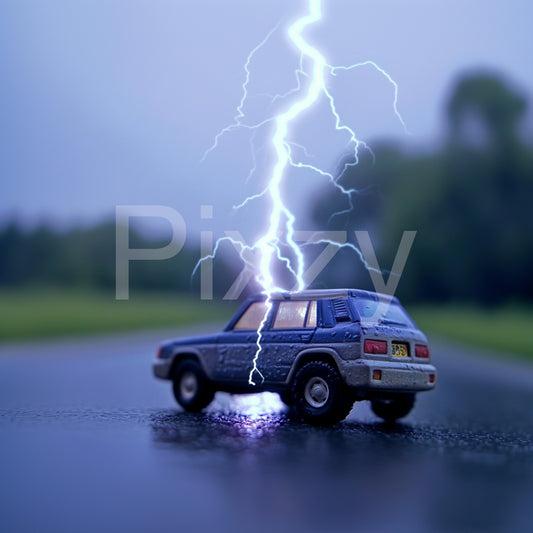 落雷　防災　事故　保険　交通安全グッツ　災害　感電　 23